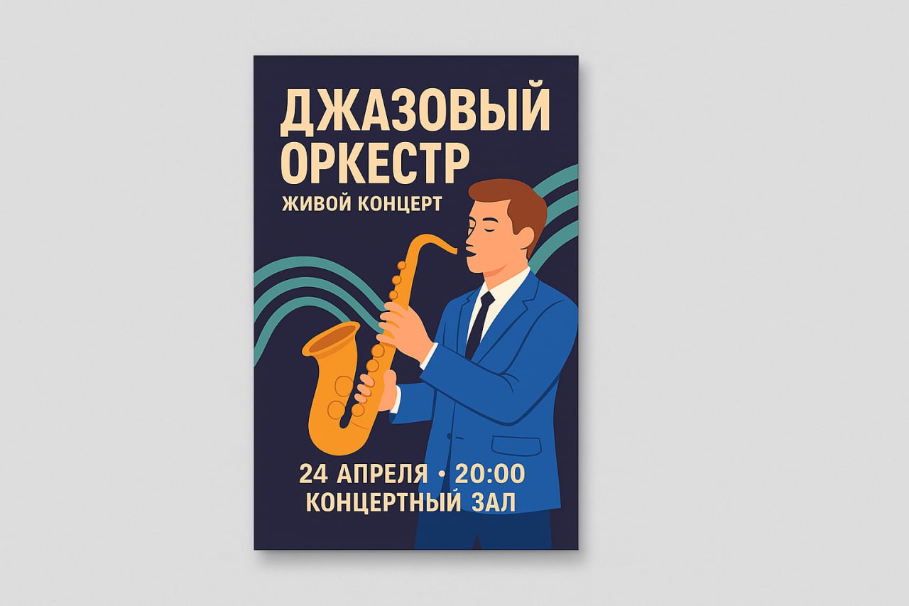 Афиша джазового концерта