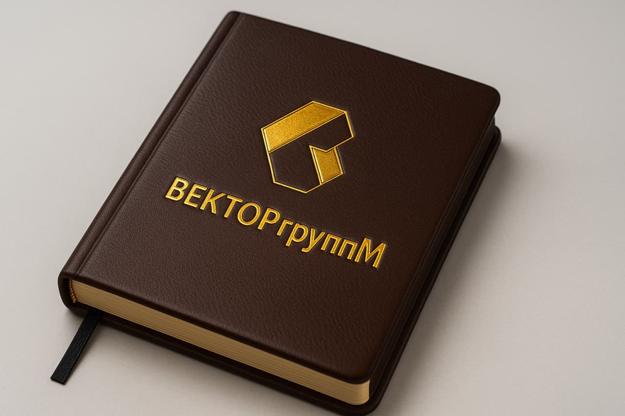 Блокнот с тиснением Вектор Групп