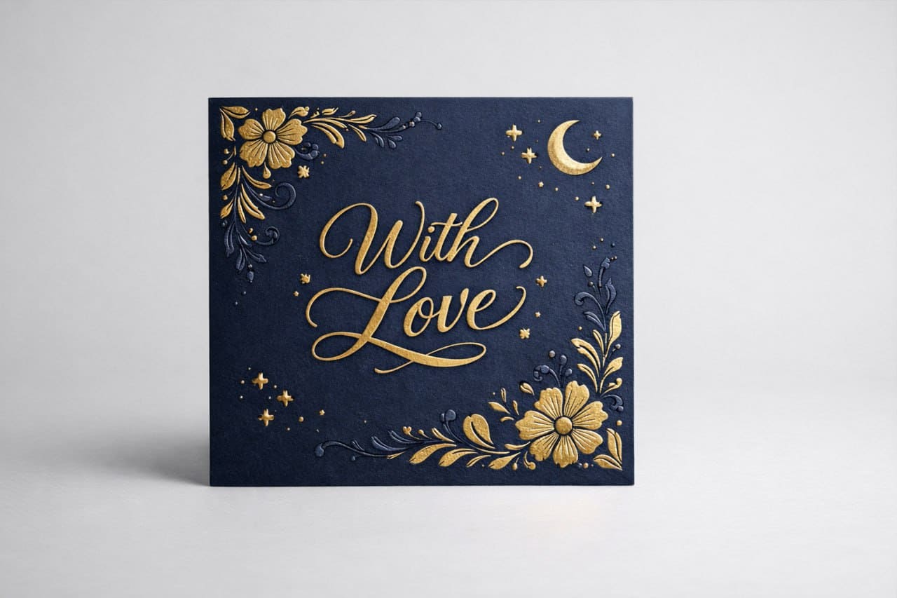 квадратная открытка