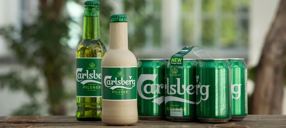 Компания Carlsberg представила первую в мире бумажную бутылку для пива