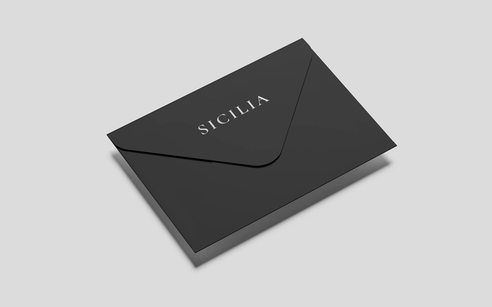 Дизайнерский конверт для SICILIA