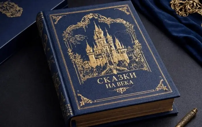 Эксклюзивный переплет подарочной книги, выполненный на заказ