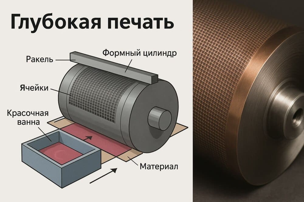Схема глубокой печати