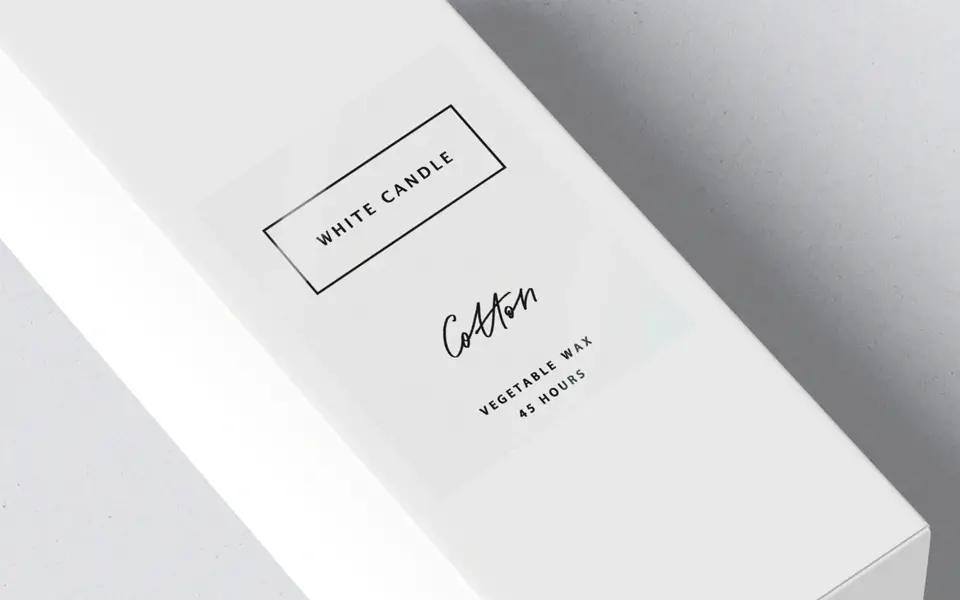 Прозрачные наклейки для White Candle