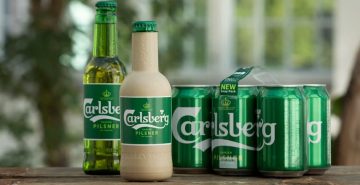 Компания Carlsberg представила первую в мире бумажную бутылку для пива