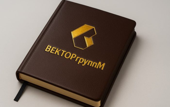 Блокнот с тиснением Вектор Групп