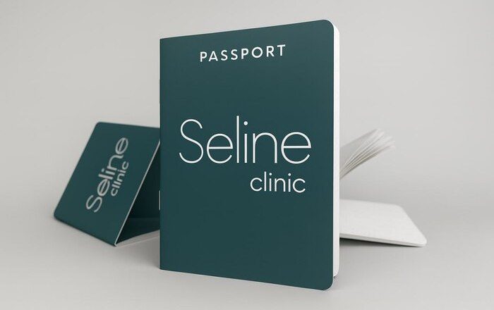 Брошюра на скобе Seline Clinic