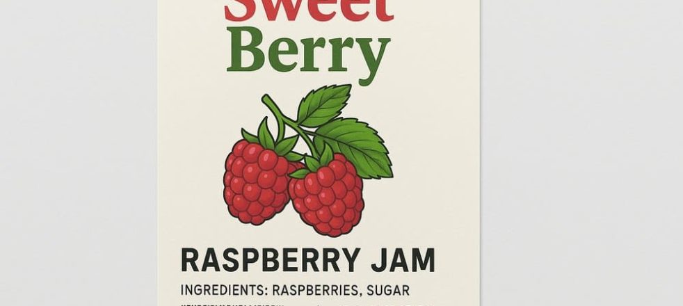 Термотрансферная этикетка sweet berry