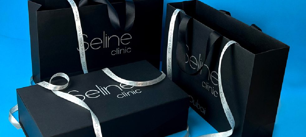 Брендированные коробки и бумажные пакеты Seline Clinic