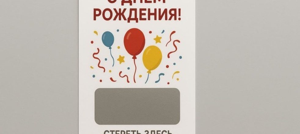 Открытка со скретч-слоем